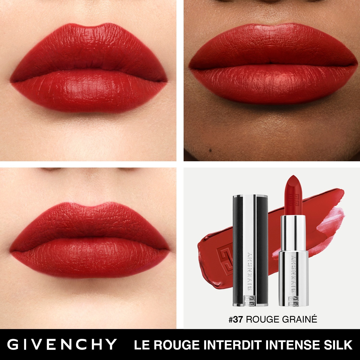 Givenchy lūpų dažai Le Rouge Interdit Intense Silk - 3,4 g