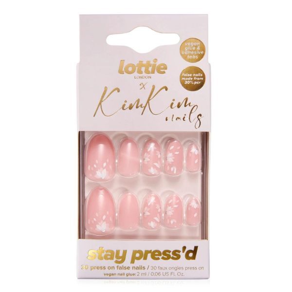 Uñas postizas Lottie London X Kimkim Stay, Glazed & Unfazed