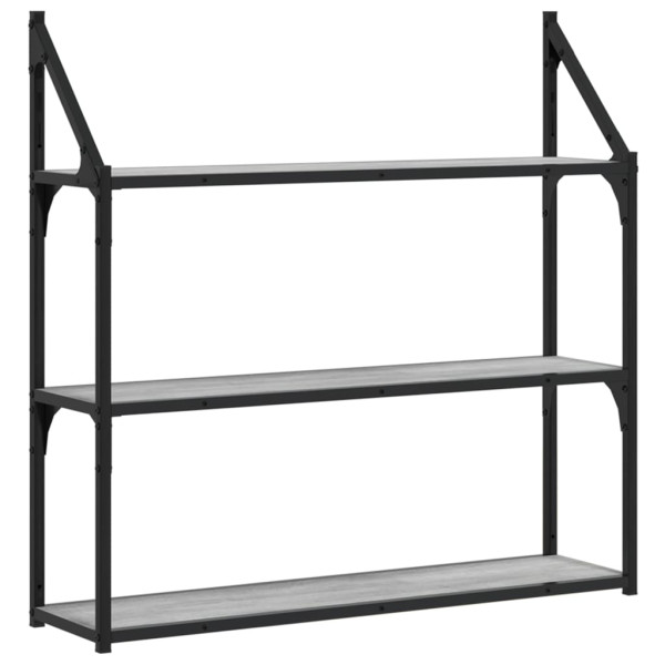 VidaXL Regał ścienny z 3 półkami 80x21x78,5 cm