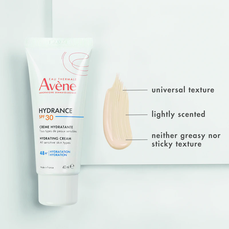 Hydratačný krém Avène Hydrance UV Rich pre citlivú pleť s SPF 30