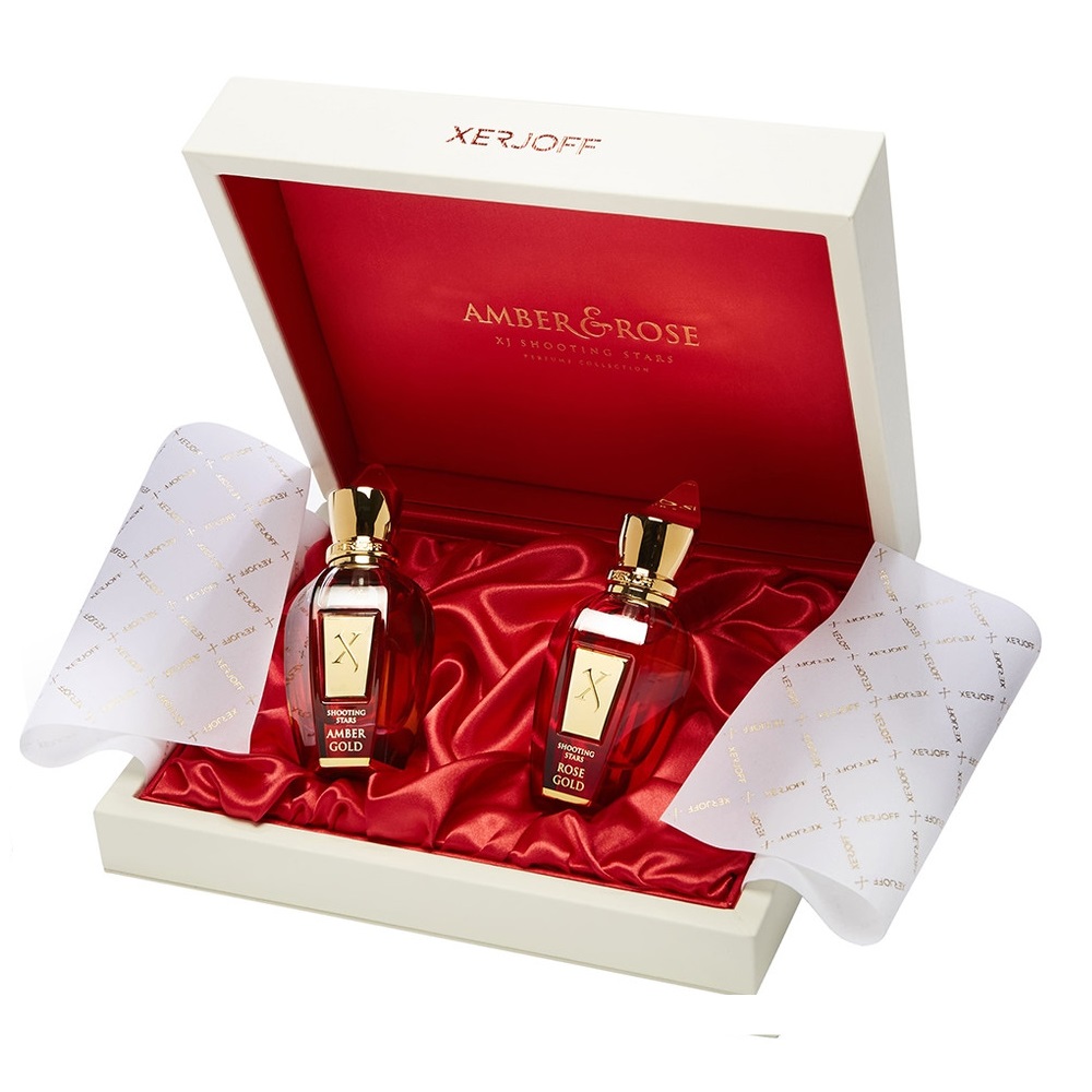 Set Xerjoff in ambra, oro e oro rosa