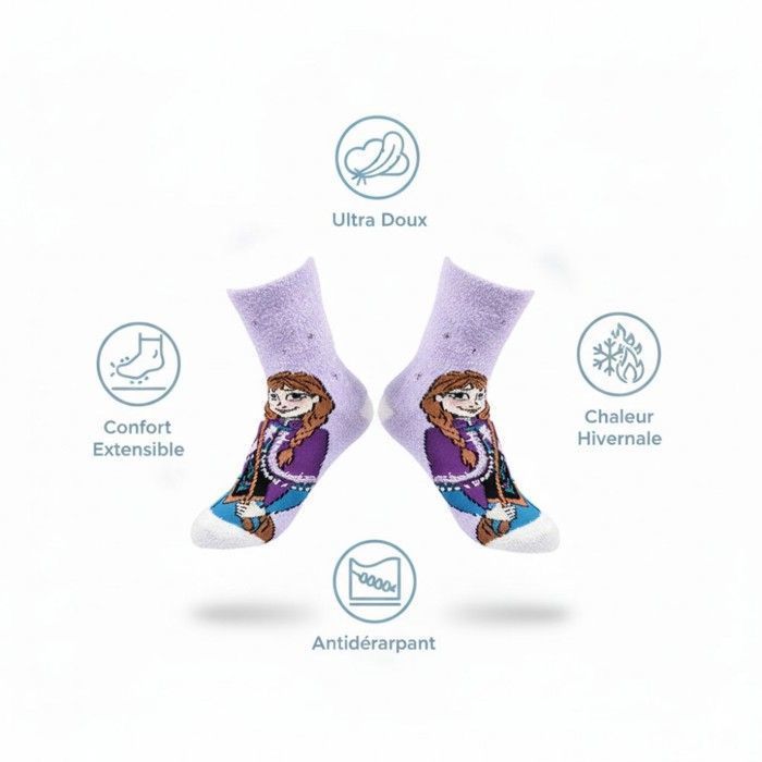 Calcetines antideslizantes Disney Frozen para niños (paquete de 4) 1347X4ABS