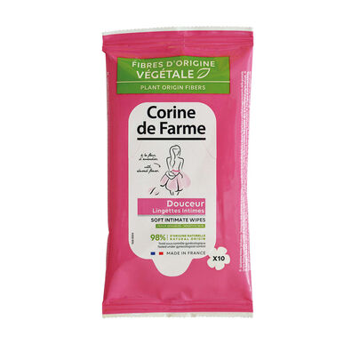 Corine de Farme Měkké intimní ubrousky pro denní použití, 10 kusů.
