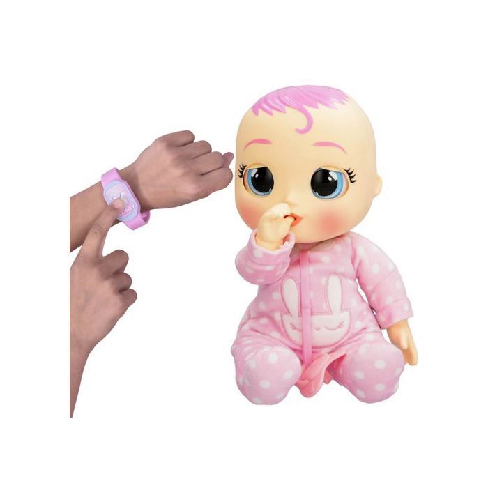 Cry Babies Bébé qui pleure Newborn Coney, poupée + accessoires, interactive, grande 30 cm, larmes et sons