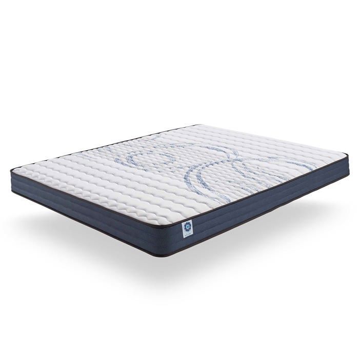Materasso Perfect Dream 120x190 cm - Schiuma memory adattiva HR - 7 zone - Lattice blu - Comfort ottimale - Traspirante - Ergonomico