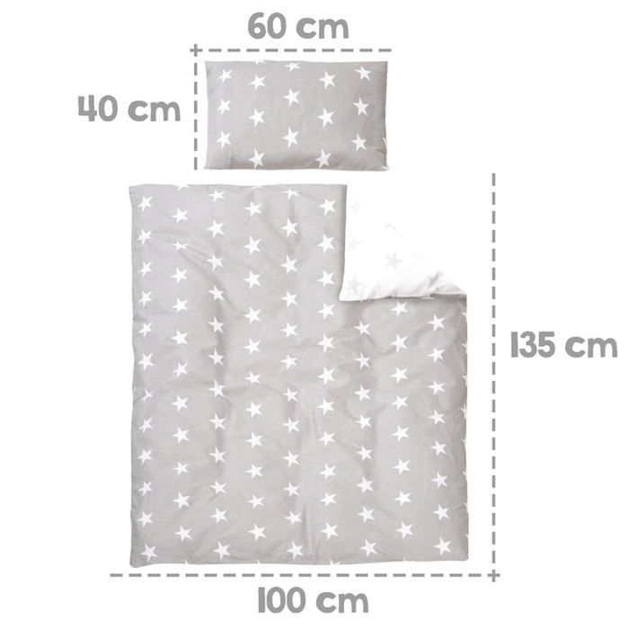 Umbaubares Babybett – 70 x 140 cm – ROBA – LITTLE STARS – Mit Zubehör – Weiß