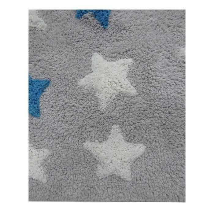 Tapis enfant 160x230 rectangle fait main en coton multicolore CETOIL