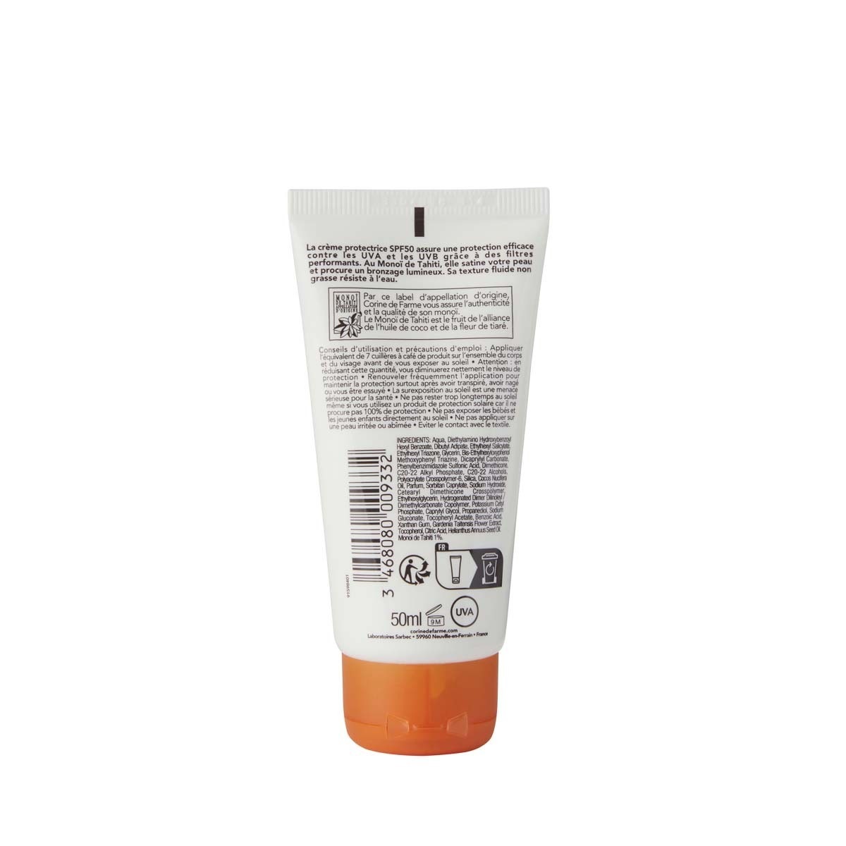 CORINE DE FARME Crème protectrice visage & corps SPF50