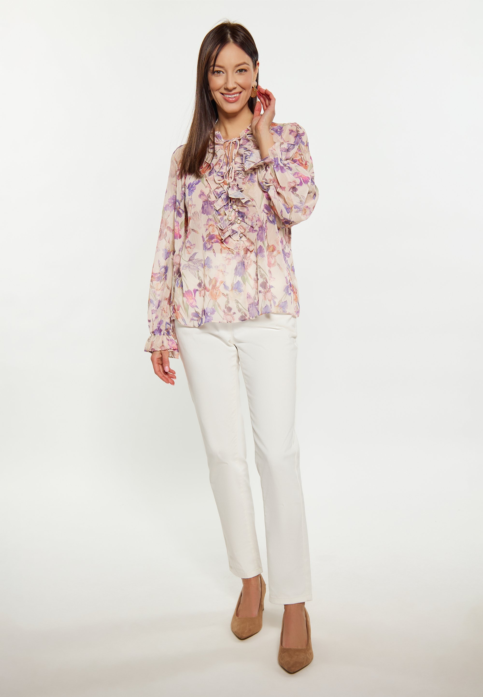 camicetta Usha - crema multicolore
