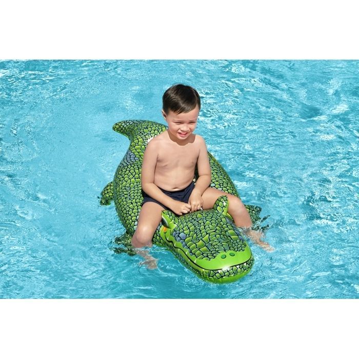 Jouet gonflable pour enfants - BESTWAY - Crocodile - Vert - PVC - 148x67x29 cm