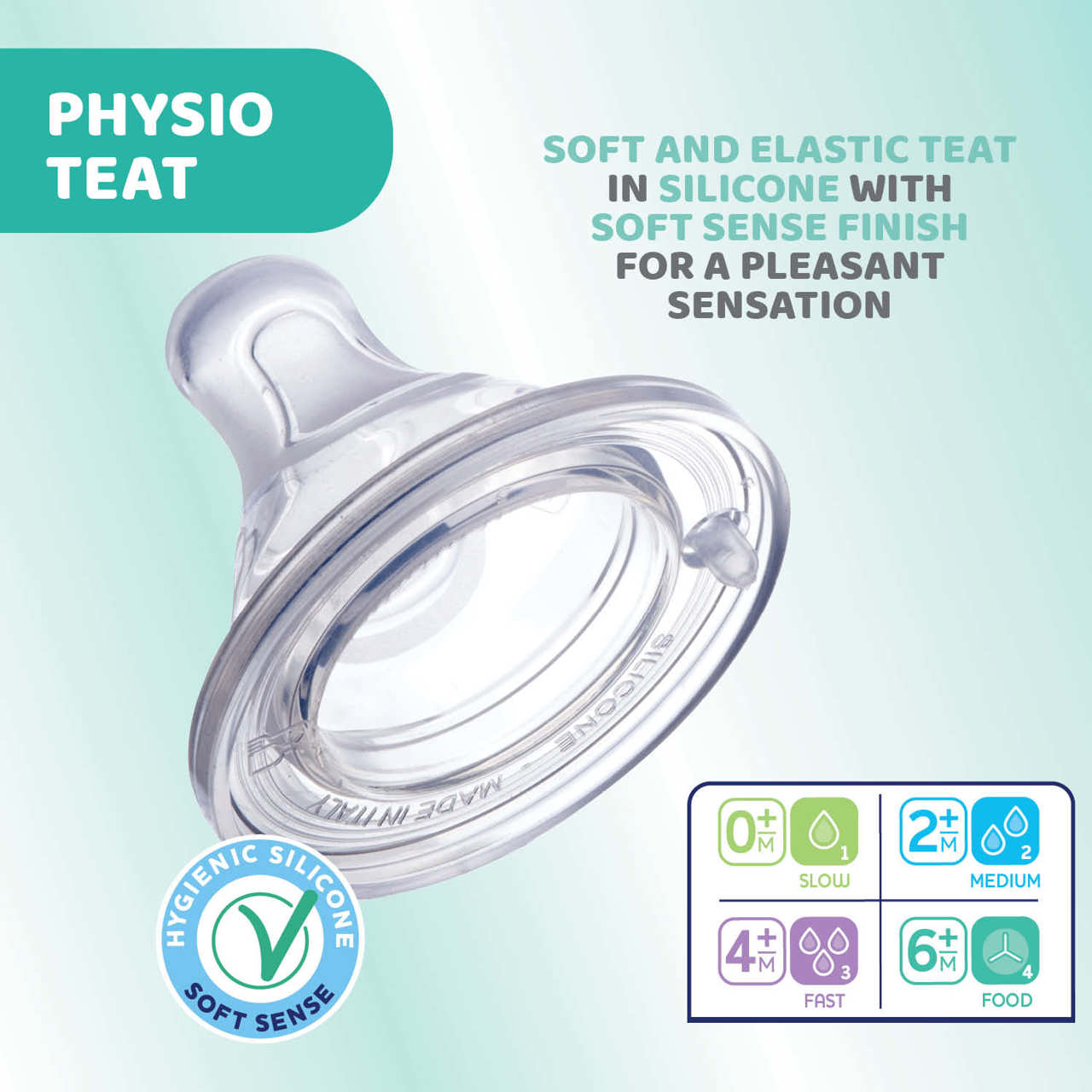 Μπιμπερό σιλικόνης PERFECT5 300ml 4+ μηνών
