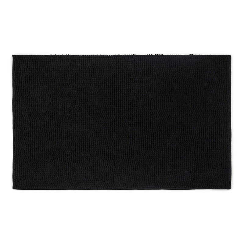 Hjem Badematte 50x80 cm svart Chenille