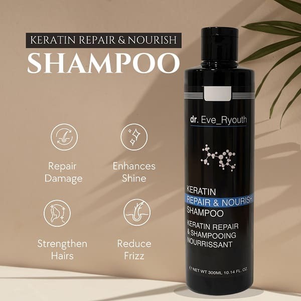 Eclat Huid Keratine Herstellende & Voedende Shampoo 300 ml