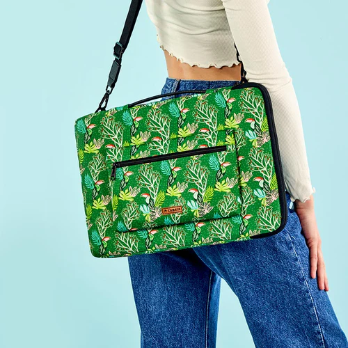 Cabaia Sanhattan laptophoes voor 15/16 inch laptops, groen