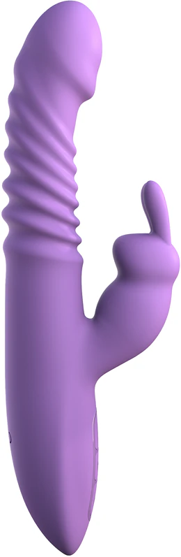 Silikónový vibrátor v tvare králika s klitorisovým stimulátorom Pipedream Fantasy pre ňu