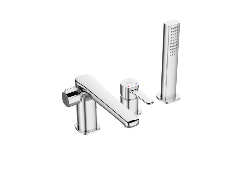 Bateria Wannowa 3 Otworowa Glamour Invena Trend Chrom