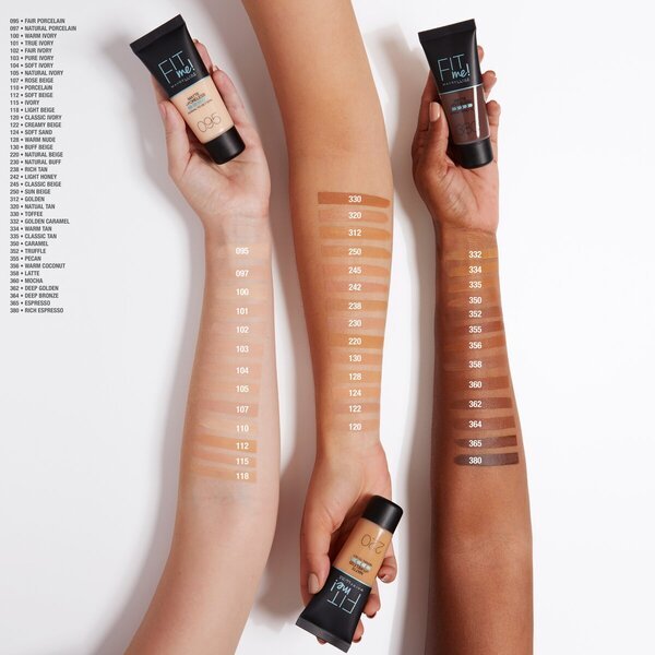 Maybelline New York Fit Me Matte & Poreless tekoči puder 120 Classic Ivory