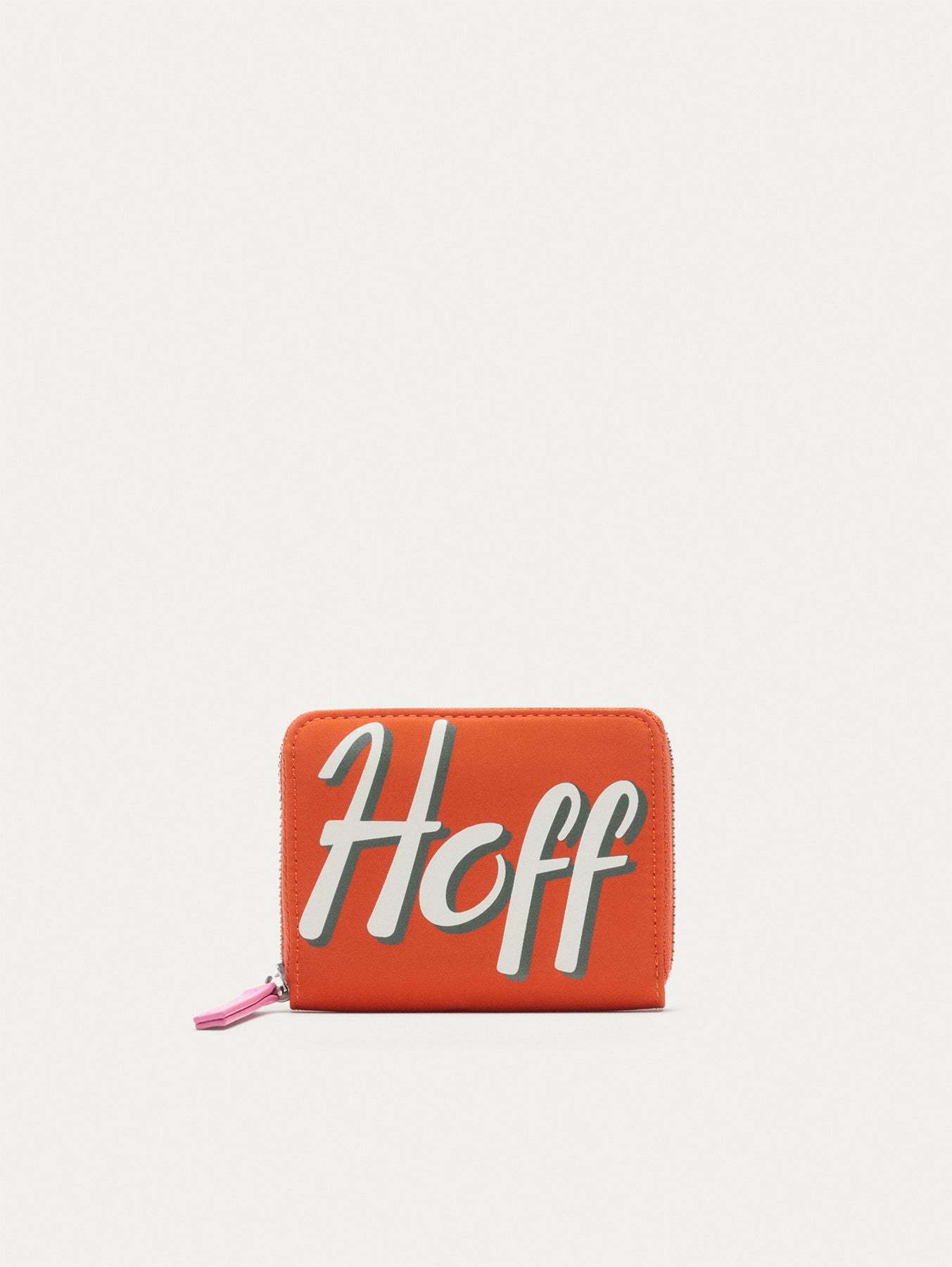 CARTERA NYLON LOGO NARANJA