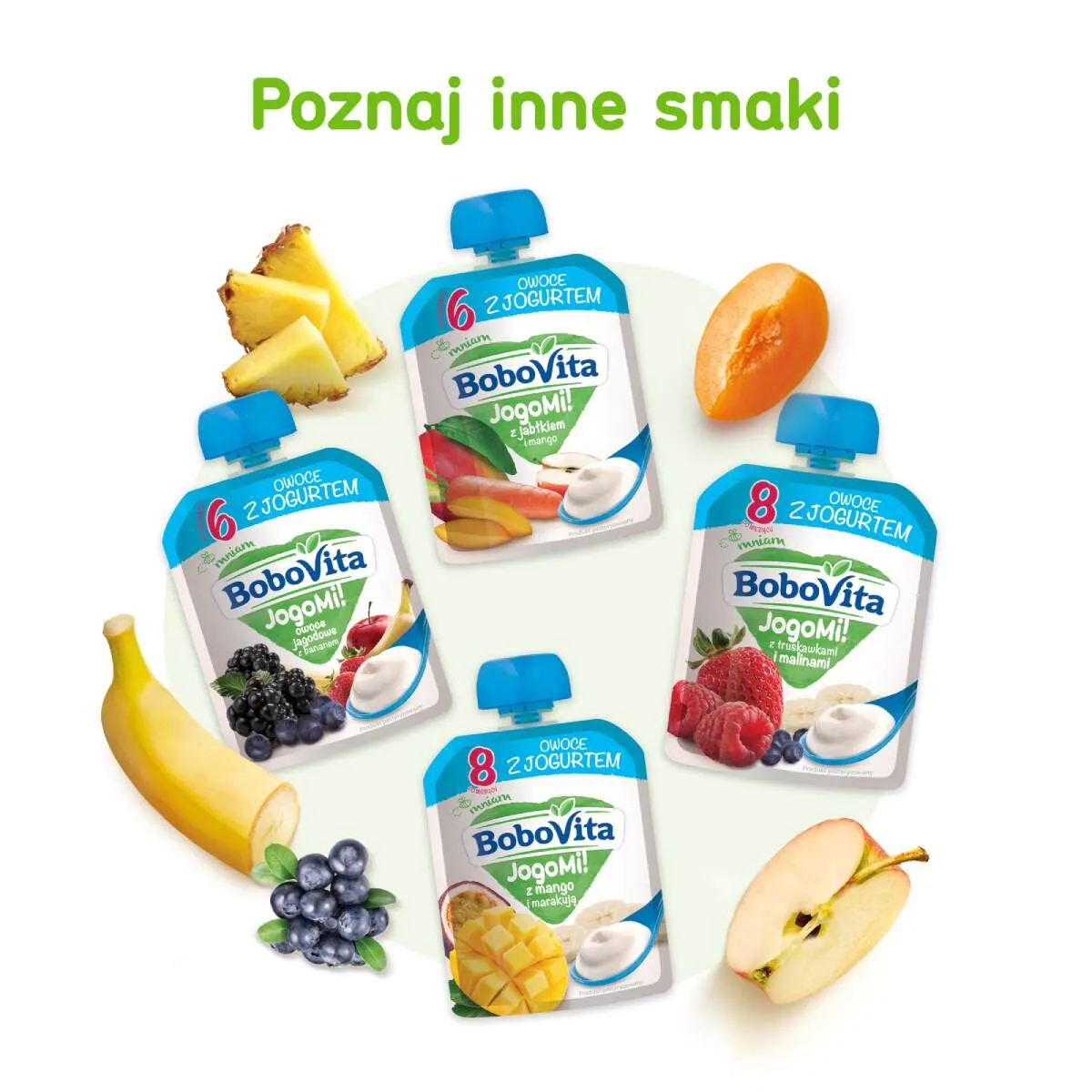 Bobovita Jogomi! Mus owoce jagodowe z bananem