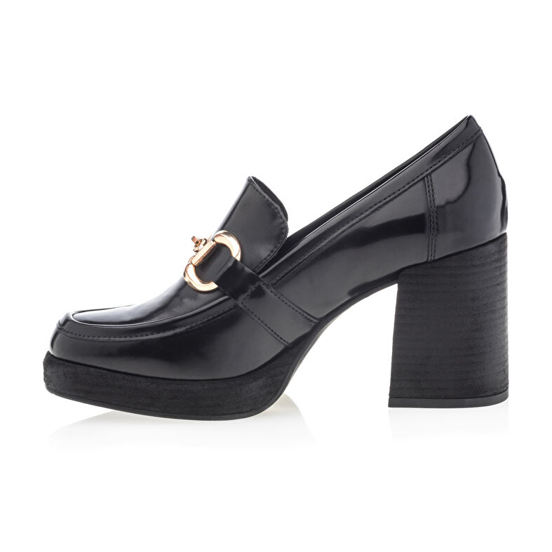 Svarte loafers/båtsko til dame