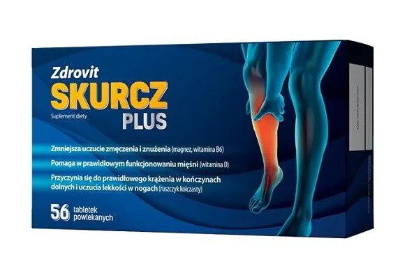 Zdrovit Skurcz Plus, Preparat wspierający funkcjonowanie mięśni, Tabletki musujące