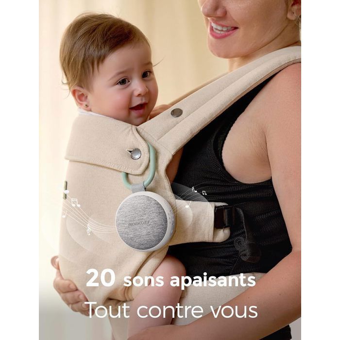 Momcozy Baby Night Light with White Noise - 20 Professional Soothing Sounds, Rechargeable Battery, Bluetooth, Sound Therapy