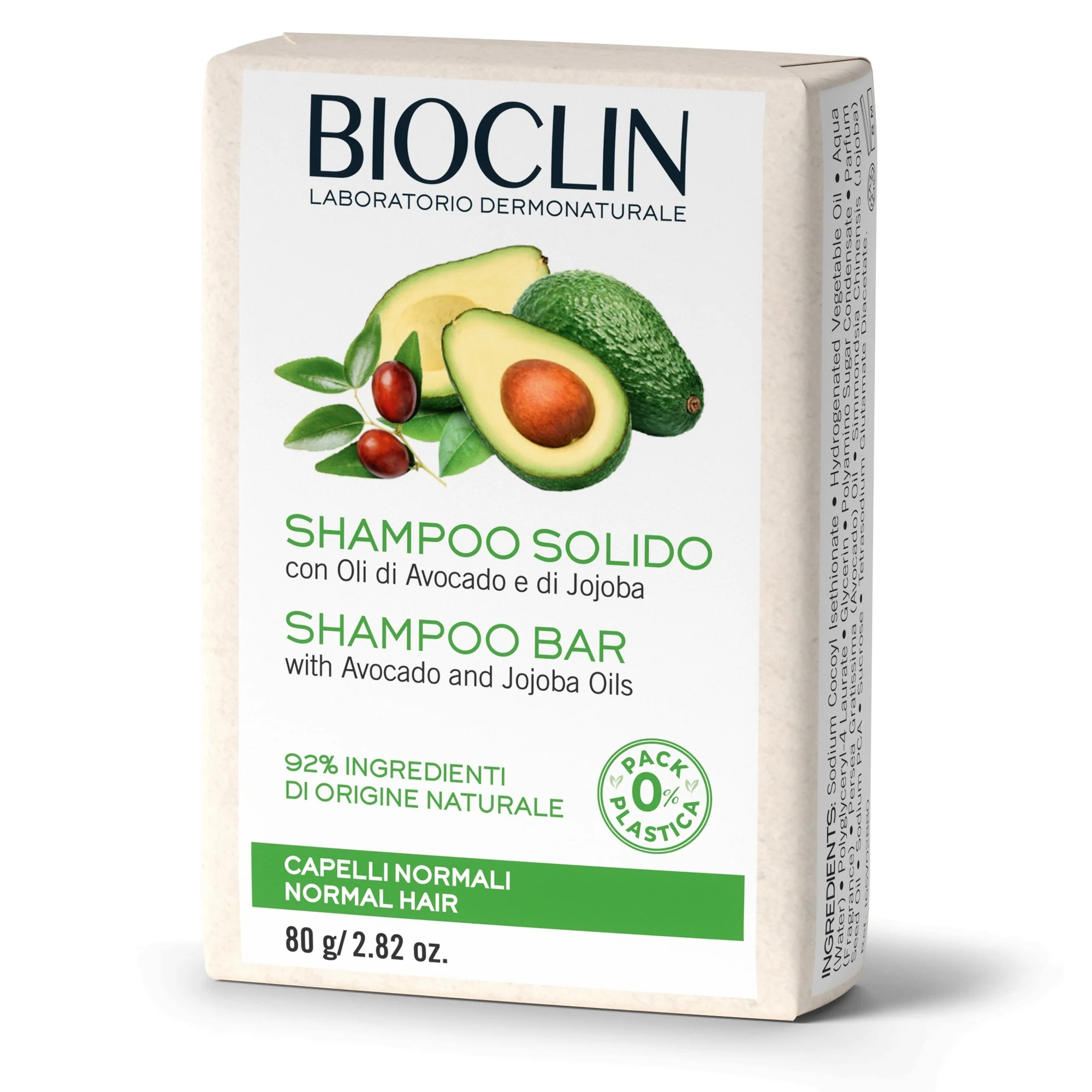 Cura dei Capelli Shampoo Solido con Oli di Avocado e di Jojoba - Shampoo Delicato