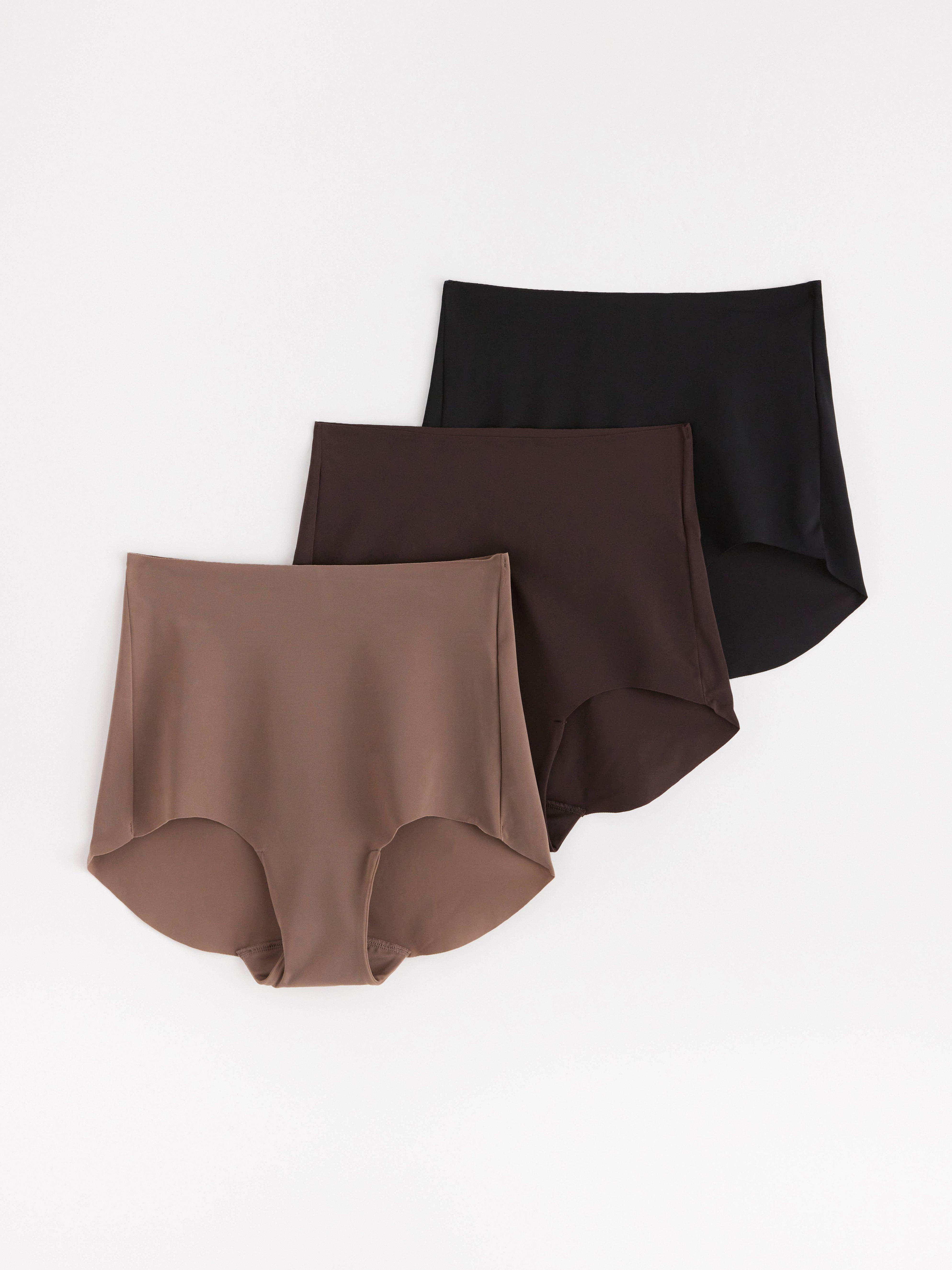 Paquete de 3 calzoncillos deportivos de talle alto color negro