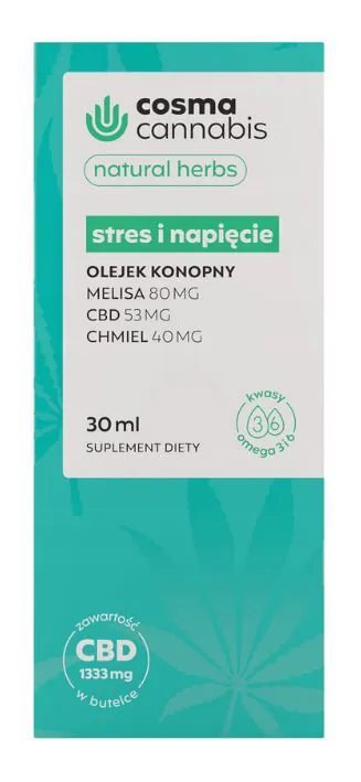 Cosma Cannabis Stres i Napięcie, Olejek doustny