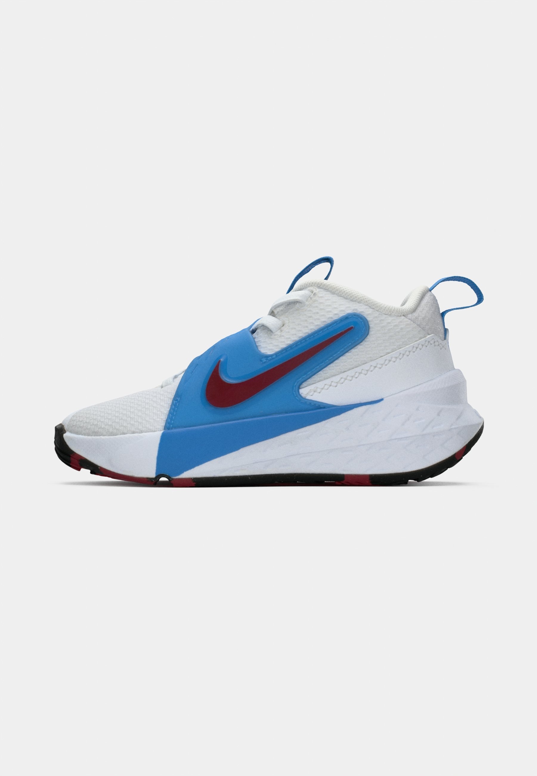 Chaussures de basketball Nike Performance TEAM HUSTLE UNISEX - blanc/rouge équipe/bleu université/noir