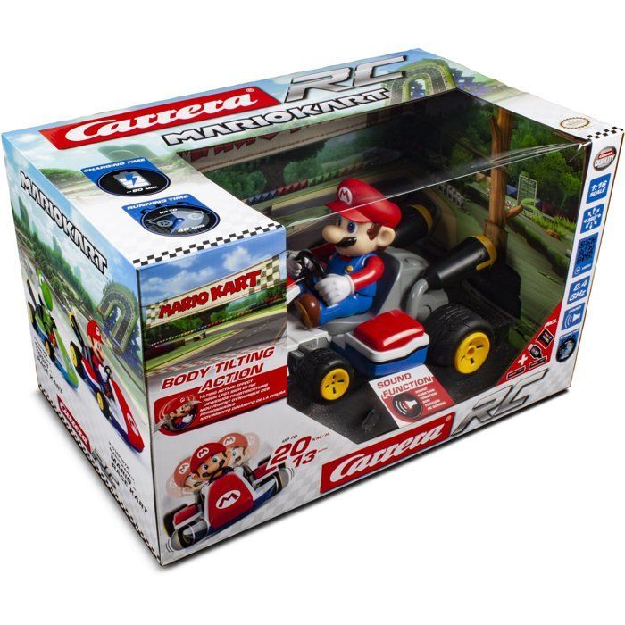 Coche teledirigido - Mario - Kart de carreras activado por sonido - CARRERA - Mario Kart™ - 2,4 GHz - Escala 1:16 - Para mayores de 6 años