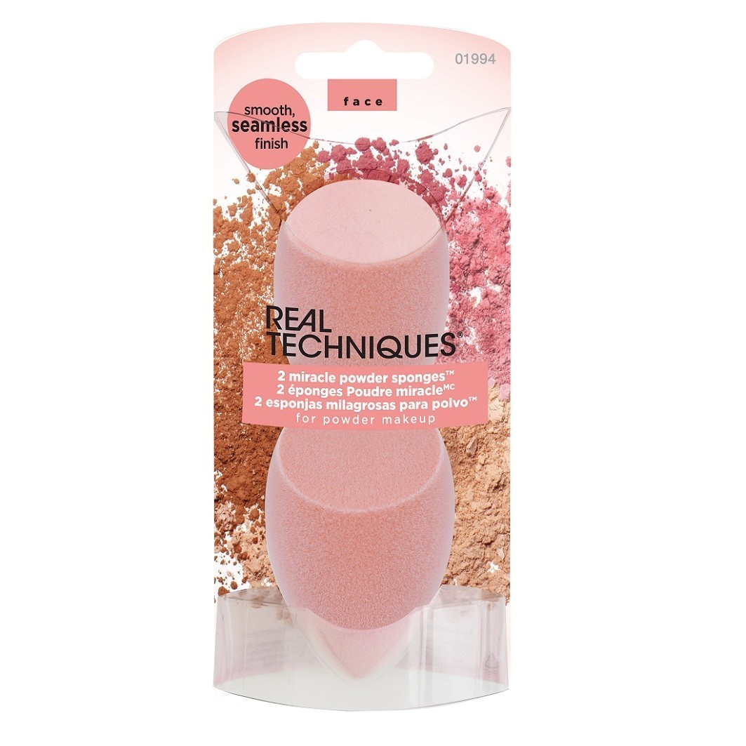 Real Techniques Miracle Powder Makeup Hubka Dvojbalenie - 1 kus