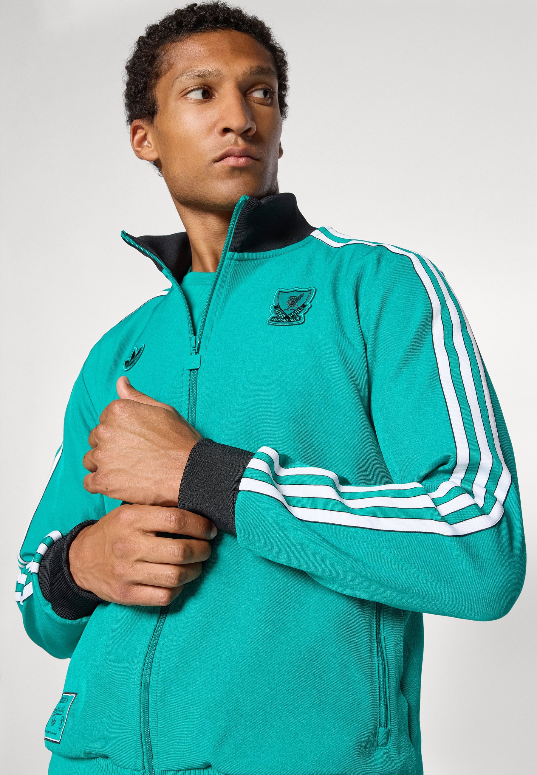 Giacca sportiva adidas Originals LIVERPOOL FC ICON - Abbigliamento da club - verde mare