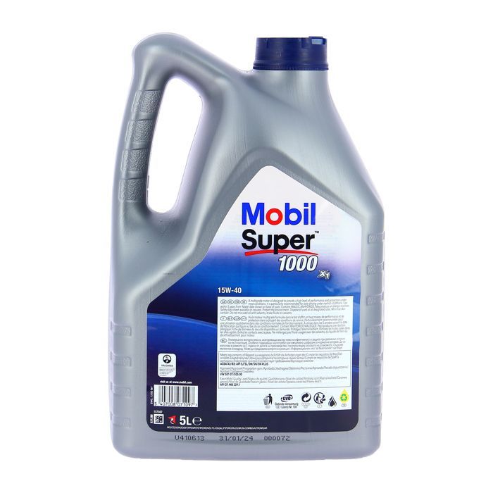 Aceite Mobil Super 1000 X1 15W40 5L (lata)