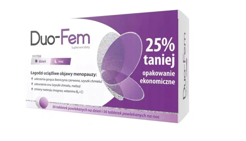 Duo-Fem, Suplement diety na objawy menopauzy, Tabletki
