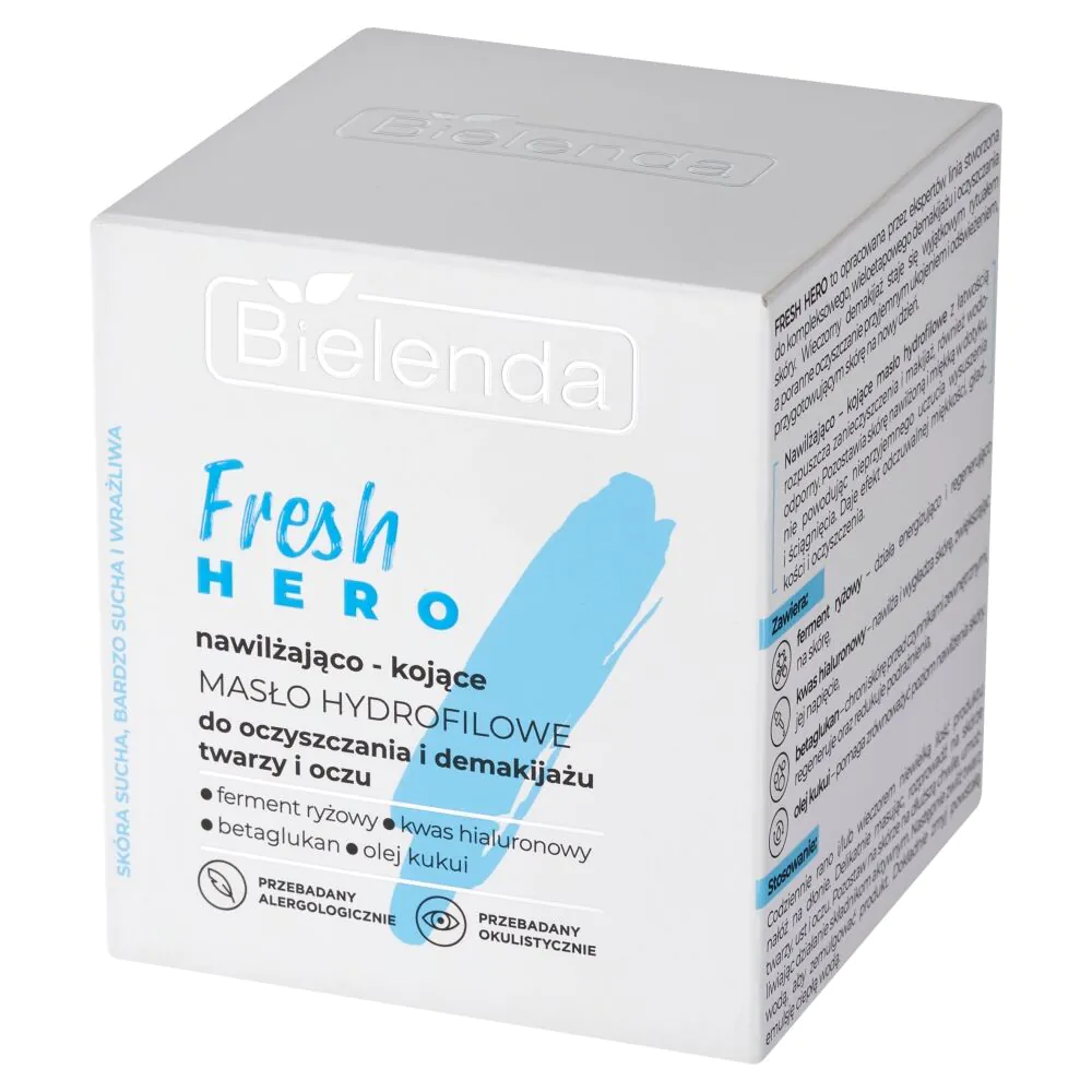 Bielenda Fresh Hero nawilżająco-kojące masło hydrofilowe do oczyszczania i demakijażu