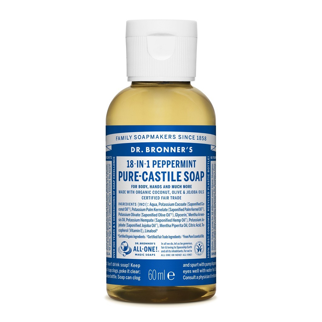 Dr. Bronner's pipirmėčių rankų muilas - 60 ml