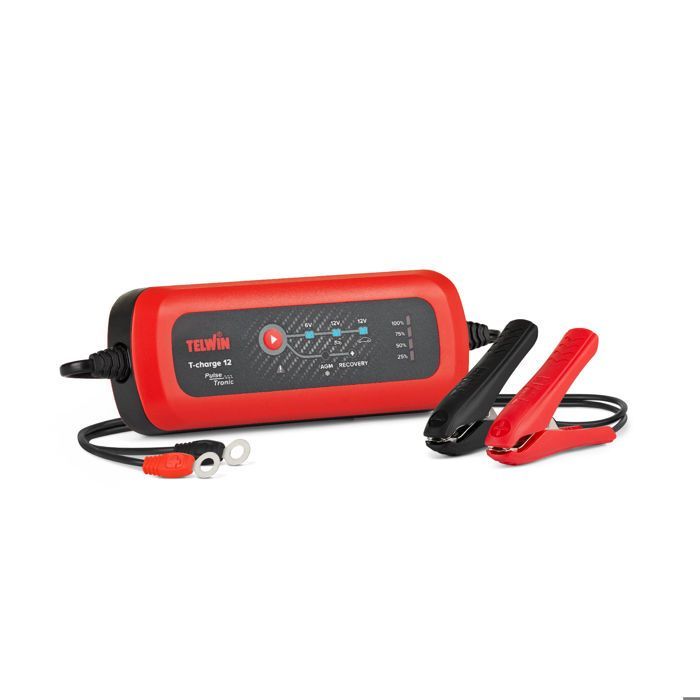 Cargador de baterías - TELWIN - T CHARGE 12 - 6/12 V - Mantenimiento Pulse Tronic - 1/4 A