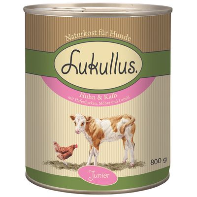 x 800g Lukullus Natural mokré krmivo pro psy - 5 + 1 zdarma!*