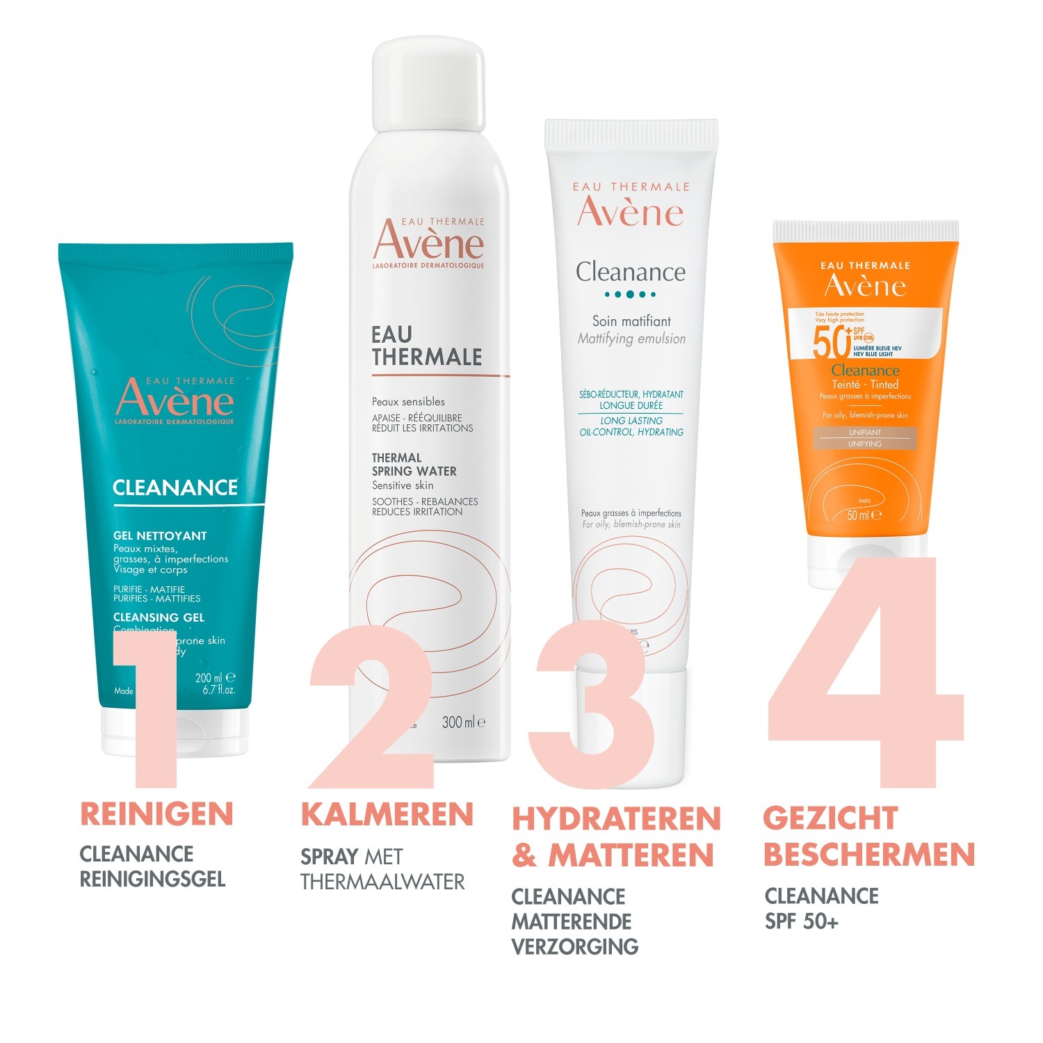 Avène Solaire Cleanance obarvana poenotena krema za sončenje SPF 50+ - 50 ml
