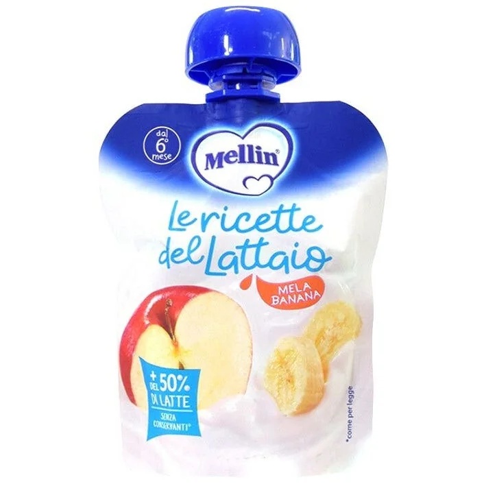 MELLIN Mellin Zakje Melk Appel Banaan 85G Babyvoeding