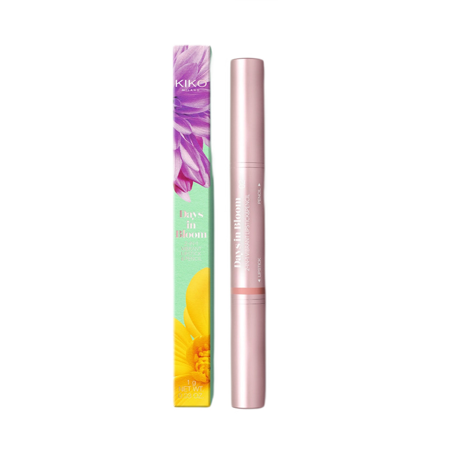 Kiko Milano Days In Bloom 2-i-1 livlig leppestift og blyant