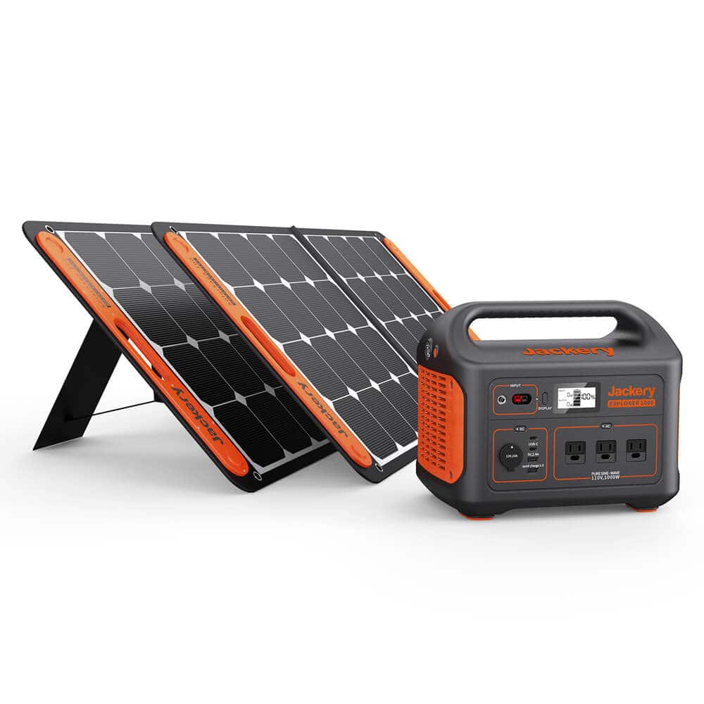 Jackery solcellegenerator 1000 (Jackery 1000 + 2 x SolarSaga 100W)