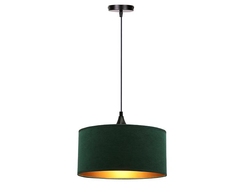 Lampa wisząca Maloto 30 cm tkaninowa zielona