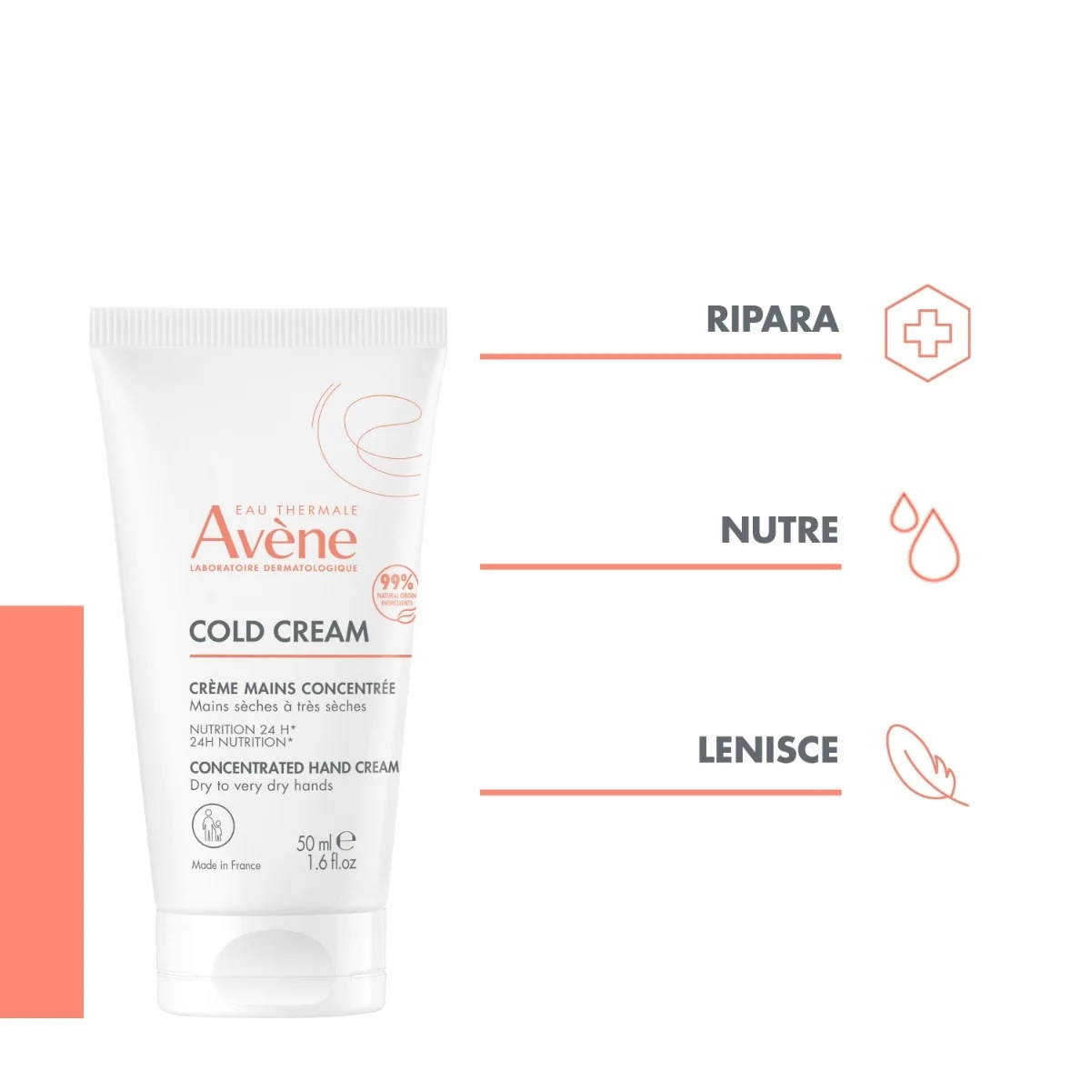 AVENE Crema de manos concentrada Cold Cream 50 ml Nutritiva