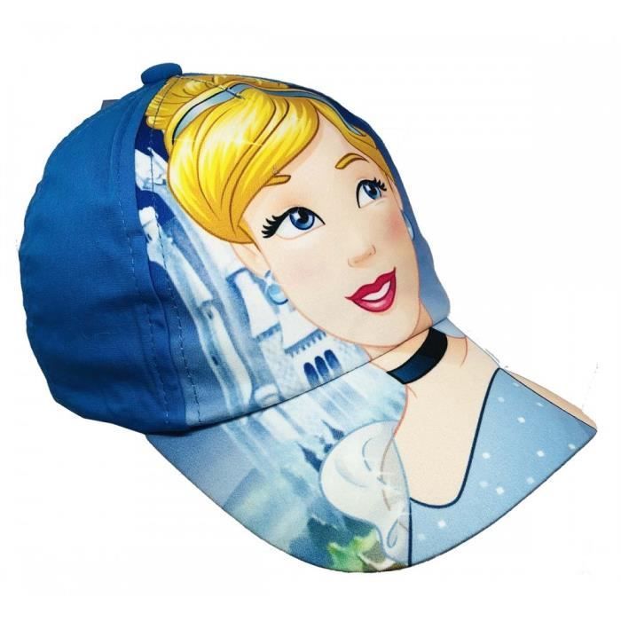 Gorro para niña - Disney - Cenicienta - Azul - Talla única - Ajustable con velcro