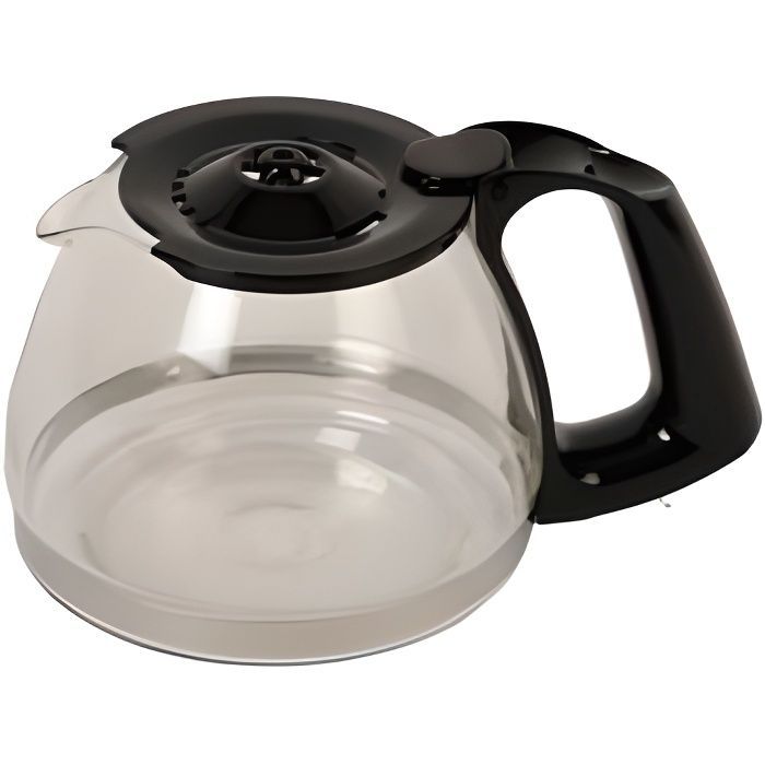 Cafetera de filtro Moulinex Subito Mini FG150 - Negra - 6 tazas - Jarra de vidrio de 0,6 L