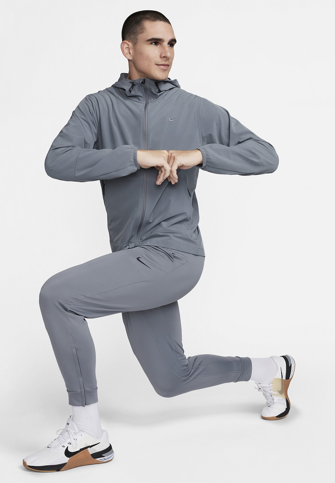 Nike Performance UNLIMITED - Trainingsjack - rookgrijs zwart rookgrijs