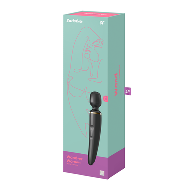 Satisfyer Wand-er Vibrator voor vrouwen, zwarte massager voor vrouwen, 1 stuk.