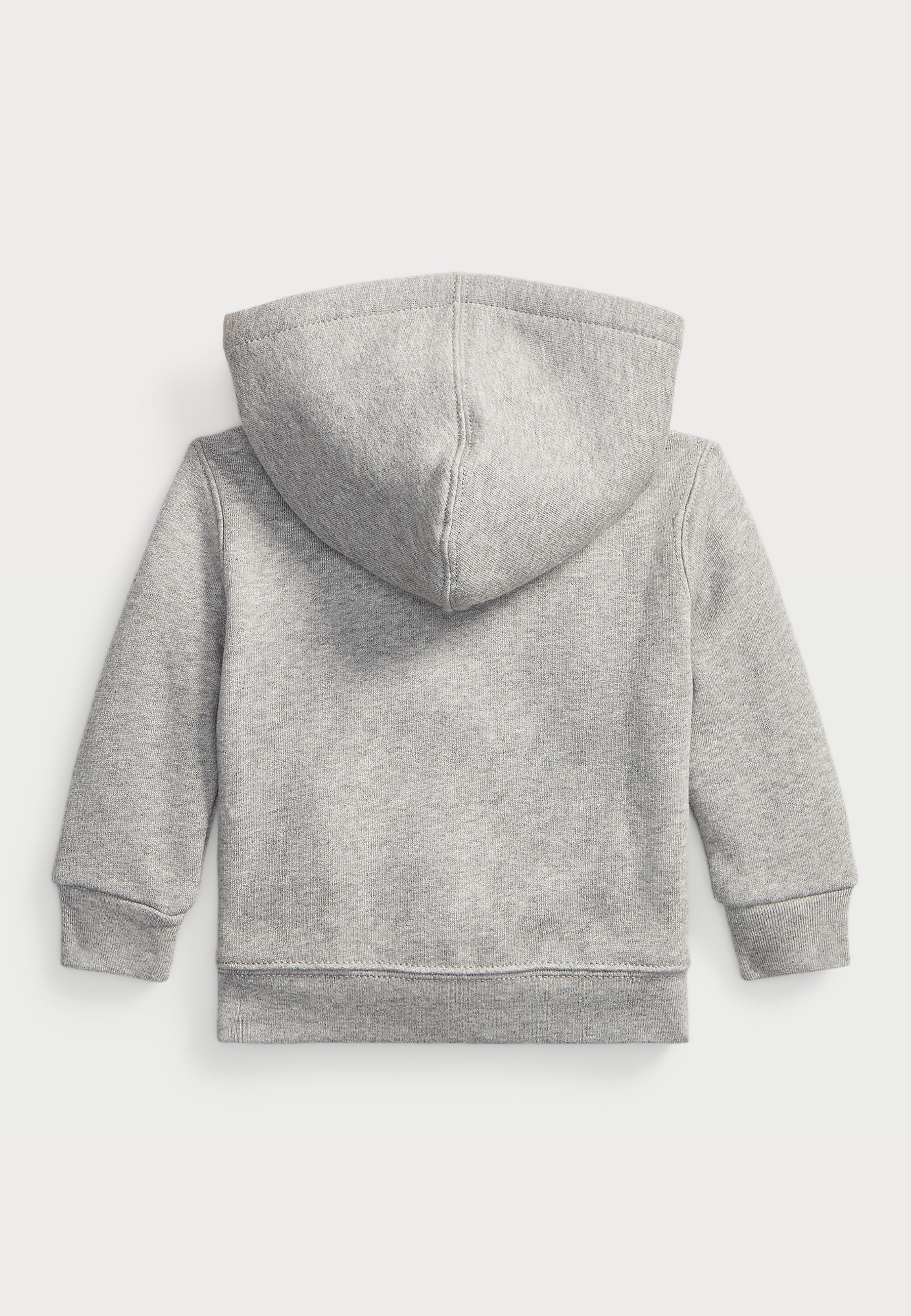 Polo Ralph Lauren Fleece-Hoodie mit durchgehendem Reißverschluss – Sweatshirt mit Reißverschluss – Dunkelgrau meliert